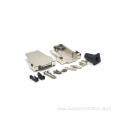 F type DB9P Zinc Alloy Shell